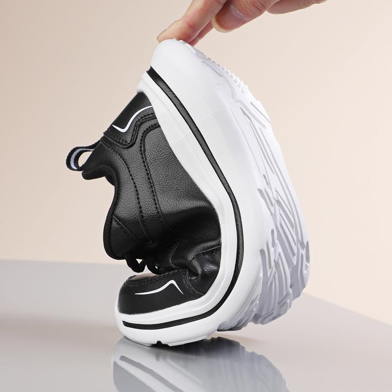 Damen Freizeit-Sneaker Laufschuhe Sport Schuhe Mesh Atmungsaktiv Weibliche Walking-Jogging-Schuhe Bequeme Schwarz Weiße Tennissneaker