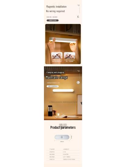 Smart Rechargeable Sound-Controlled Night Light with Motion Sensor for Hallway and Stairwell