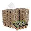 40pcs Peat Pot Seedling Tray Plantable Germination Cups With Labels For Vegetables Flowers Garden Backyard Balcony Greenhouse