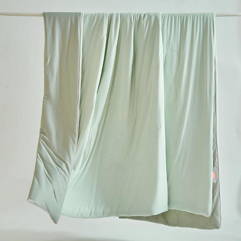 Class A soybean fiber knitted cotton summer cool quilt machine washable summer thin quilt air conditioner quilt 120x150cm 1pcs