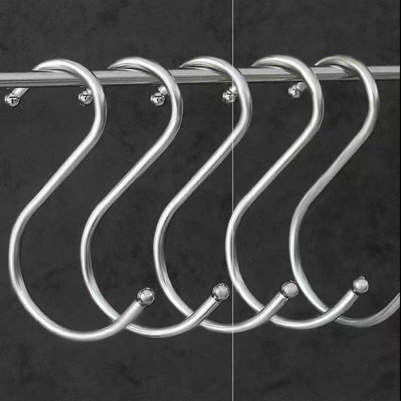 Stainless Steel S-Hooks (100-Pack)