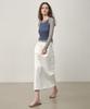 Ost Kaka Essential Denim Long Skirt White