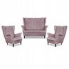 Carol Lounge Set Sofa Armchairs Stripes Family Furniture Pink