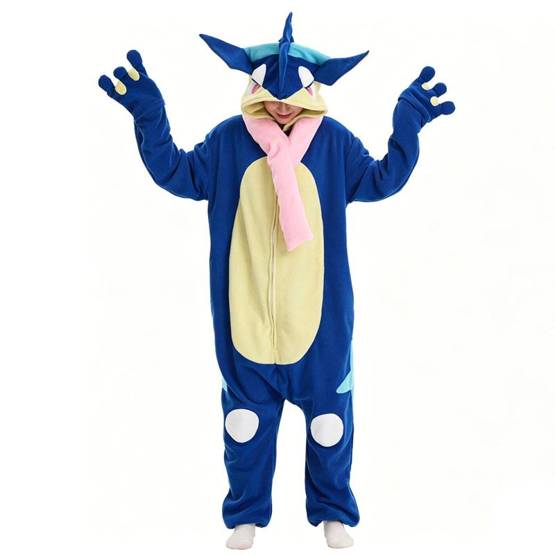 Women Onesie Animal Kigurumi Grninja Pajamas Cartoon Cosplay Jumpsuit Halloween Christmas Party Costume Loose Sleepwear Outfit