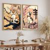 Japan Pop Art Cat Nature Cherry Blossom Landscape Canvas Poster Colorful Aesthetics Home Wall Cartoon Decor Bedroom Cafe Picture