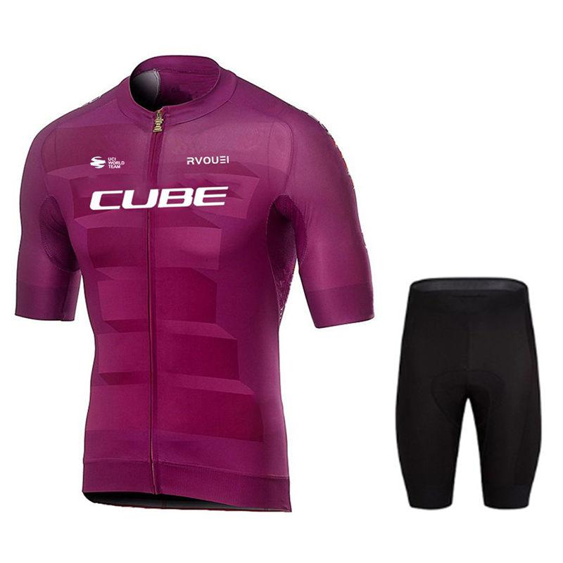 Rvouei  Bicycle Clothing  2026 Summer Breathable Cycling Suit Set Short Sleeve Shirt Bike Gel Pad Bib Shorts Sports Maillot Ropa Ciclismo