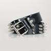 Creative Eye Rivet Belt Goth Style Pin Buckle Man/Woman  Casual Punk Style Pu Leather Waistband For Jeans Y2K Belt
