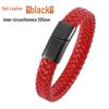 Men's Retro Genuine Leather Bracelet with Magnetic Buckle