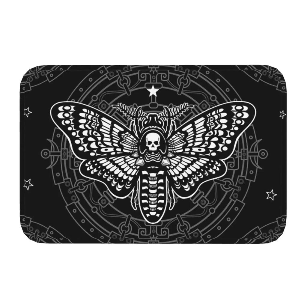 Fluorescent Printed Butterfly Doormat Entrance Minimally Designed Insect Welcome Mat Bathroom Anti-slip Mat Home Decoration