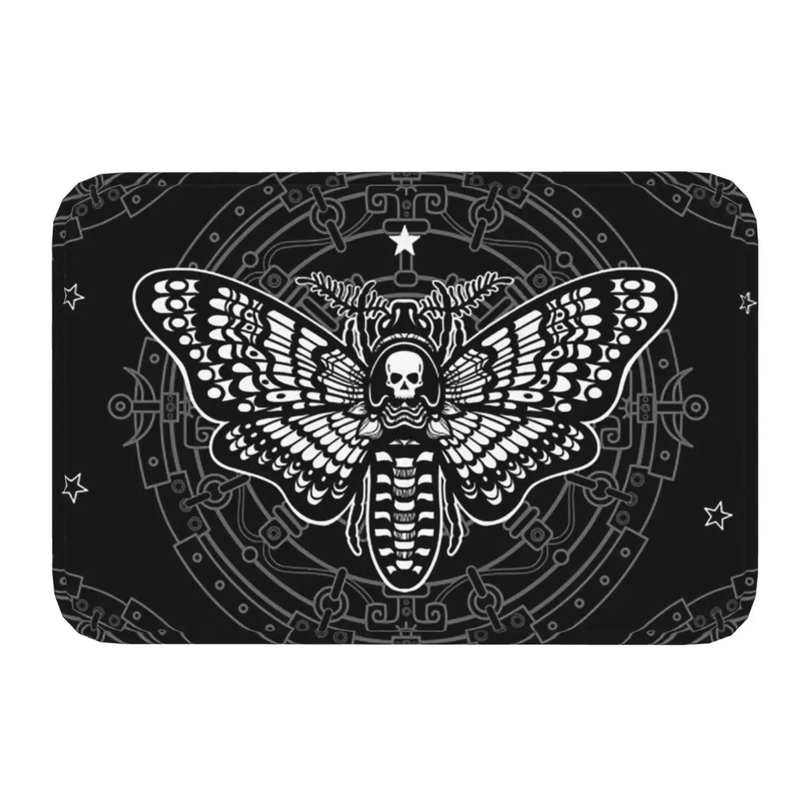 

Fluorescent Printed Butterfly Doormat Entrance Minimally Designed Insect Welcome Mat Bathroom Anti-slip Mat Home Decoration 30x50cm