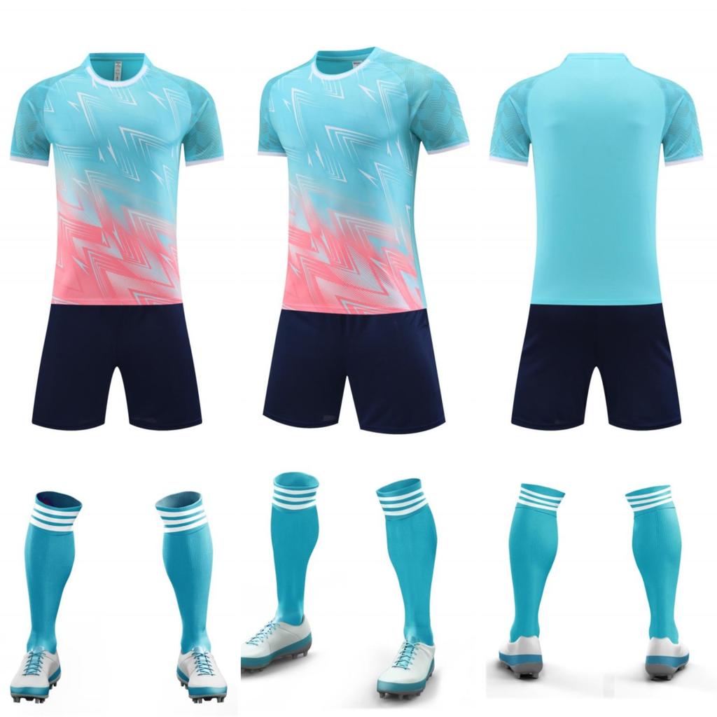 Fußballtrikot Set Herren und Damen Sportbekleidung Kurzarm Schnelltrocknend Wettkampftrikot Teambuilding Trikot Trainings trikot