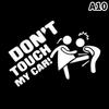 1pc Car Sticker Don't Touch My Car Creative Funny Reflective Car Decoration Stickers Car Window Accessories Car Body Decal