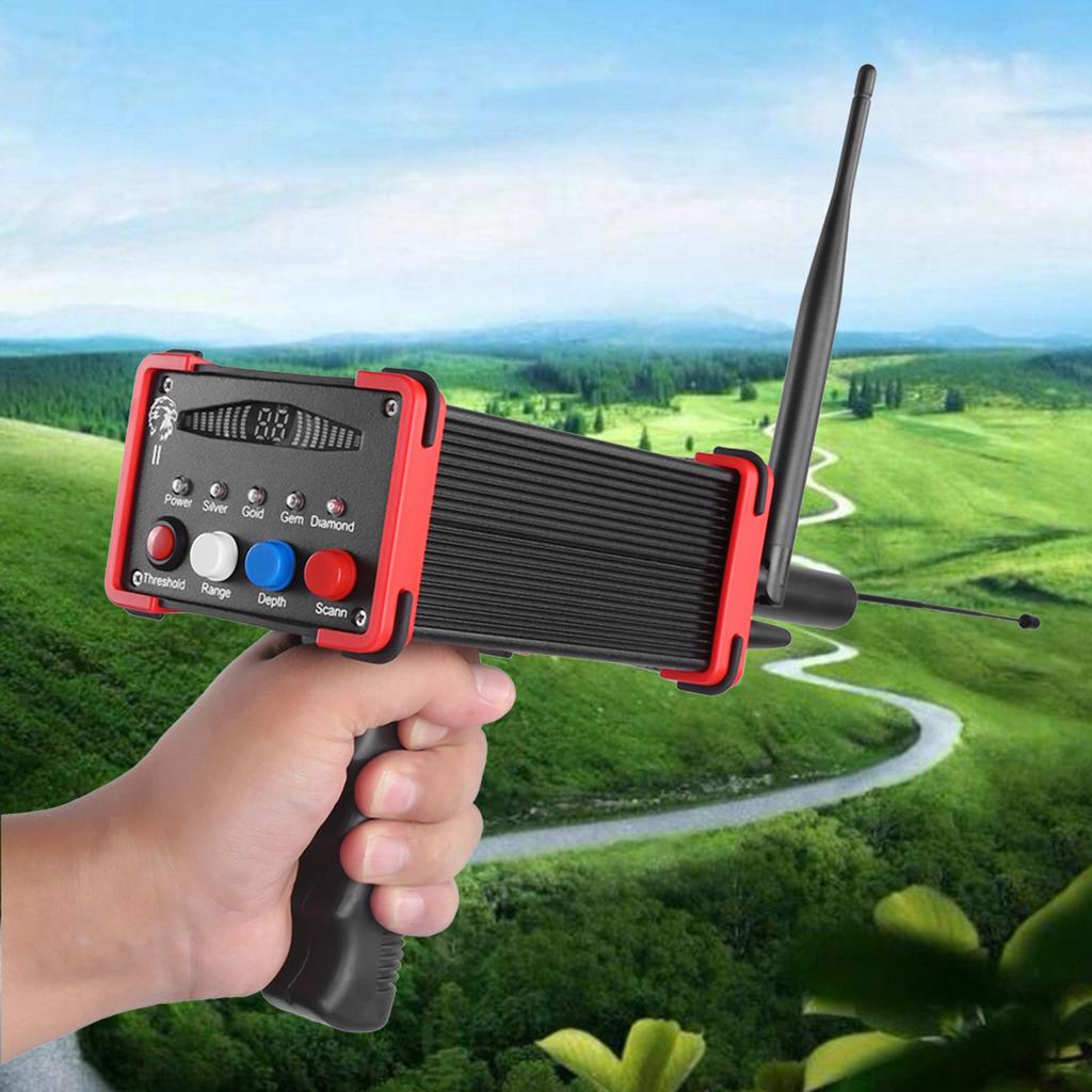 Metal Detector Underground Large Area Long Distance Gold Silver Detection Searching ToolUS Plug