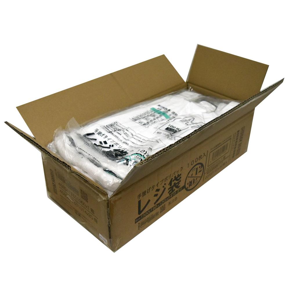 Konya Shoji Plastic Bag Milk White East 12 West 30 2000 pieces pieces x 20 RAP00723112 No. (100 books)