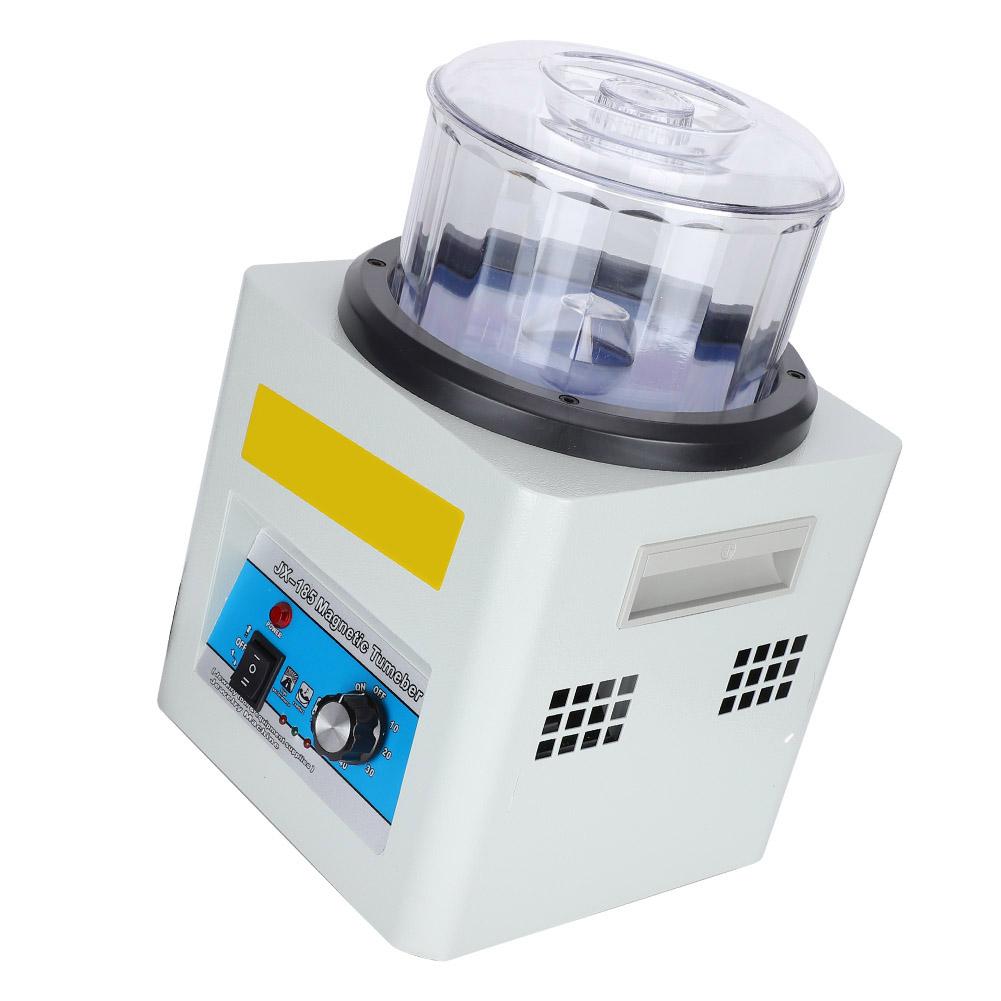 Magnetic Polishing Machine Jewelry Polisher Deburring Chamfering Fast Cleaning KT‑185EU Plug 220V
