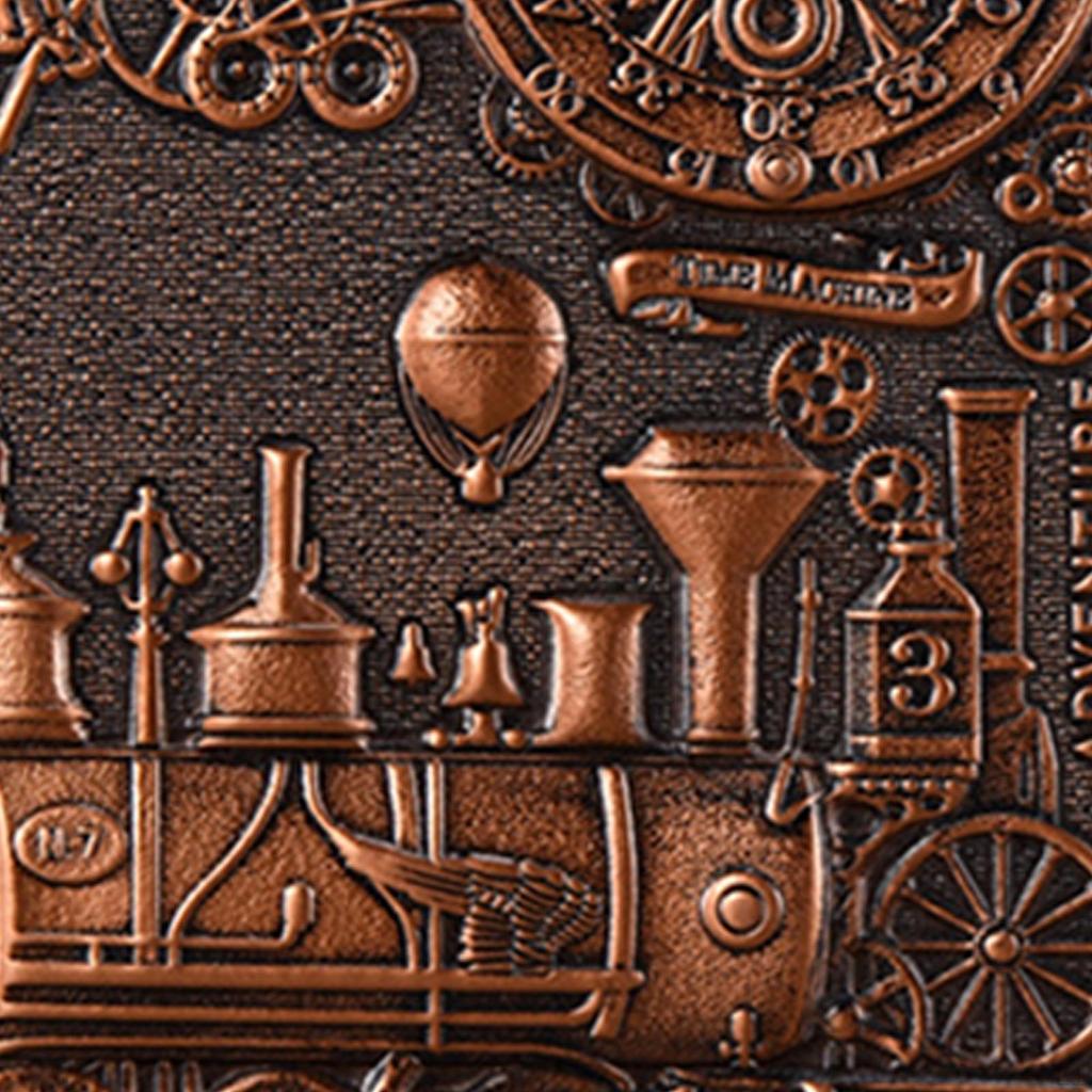 Embossed Locomotive Image Writing Notebook A5 Journal Sketchbook for Writers and Travelers