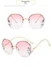 2024 Women's High-End Rhinestone Sunglasses: Slimming, Fashionable Anti-UV Sunshade