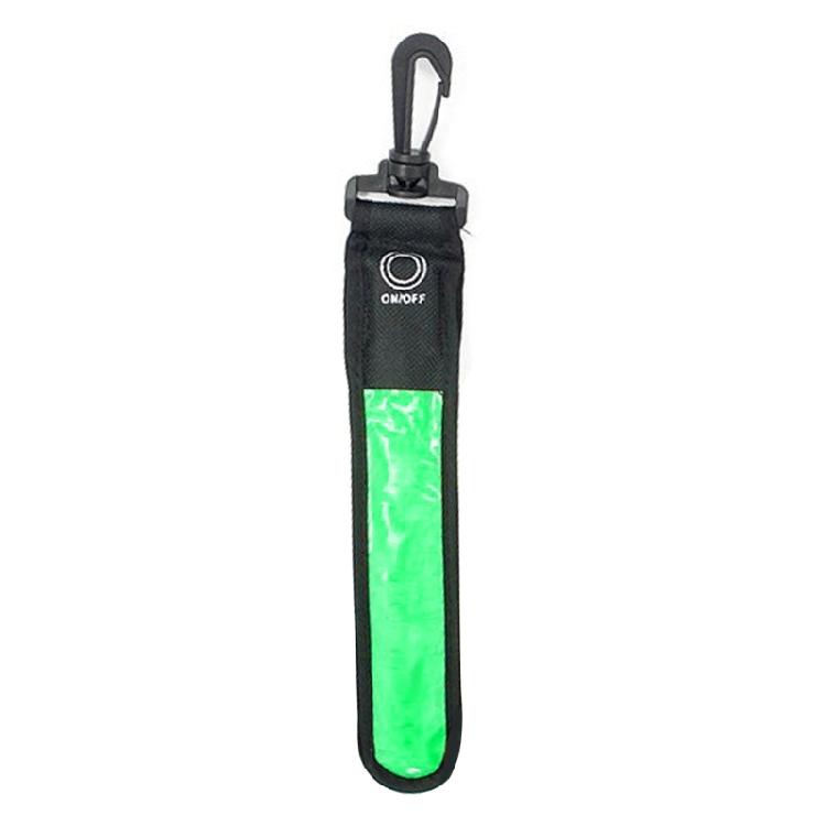 

LED Safety Reflective Glowing Bag Pendant Tags Bicycles Reflective Light Strip 1 зелений