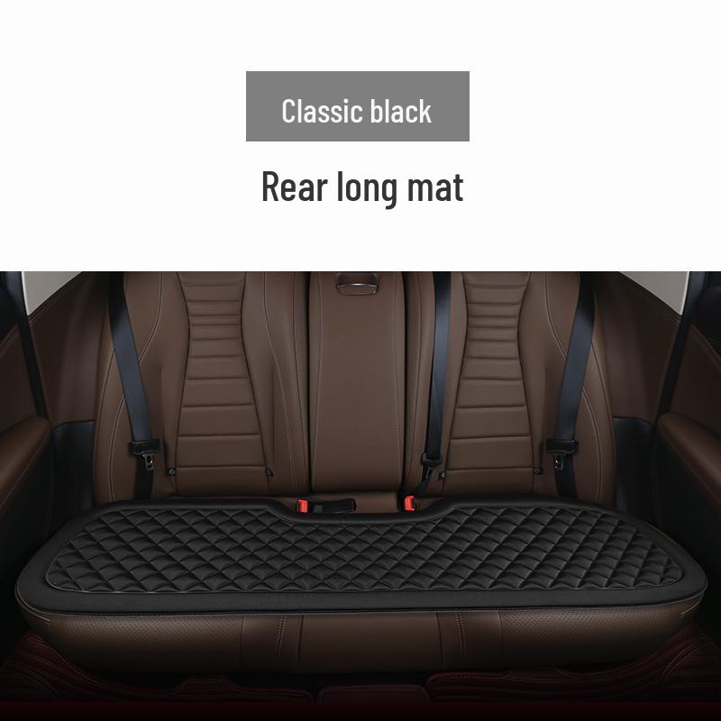 All-Season Universal Car Seat Cushion - Breathable, Anti-slip Ice Silk Cover for Rear Seats