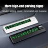 Mini Phone Number Plate Sun Protection Magnetic Hidden Luminous Temporary Parking Phone Number Business Card Car Accessories