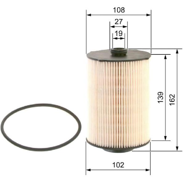 5801439820 Fuel Filter Fit for New Holland T8 T9 CR CX FR Series Fit for Case Magnum 235 250 260 280 Tractor Fit for IVECO STRALIS Series Replaces