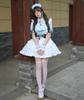 YZZYQQ Maid Cute Gothic Lolita Cosplay Luxury Maid Cafe Cute Sexy Con Cafe Cute Alice Lolita Princess Size 4XL Costume, Set, 5-Piece Set, Uniform,