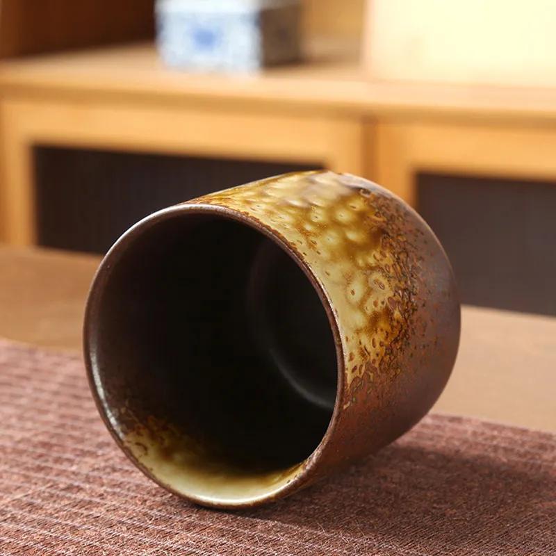 Cană de cafea retro de 250 ml, ceramică în stil japonez, ceașcă pentru mic dejun, creativitate, potrivire a culorilor, ceai cu latte, ceai de după-amiază, băuturi, vase de băutură
