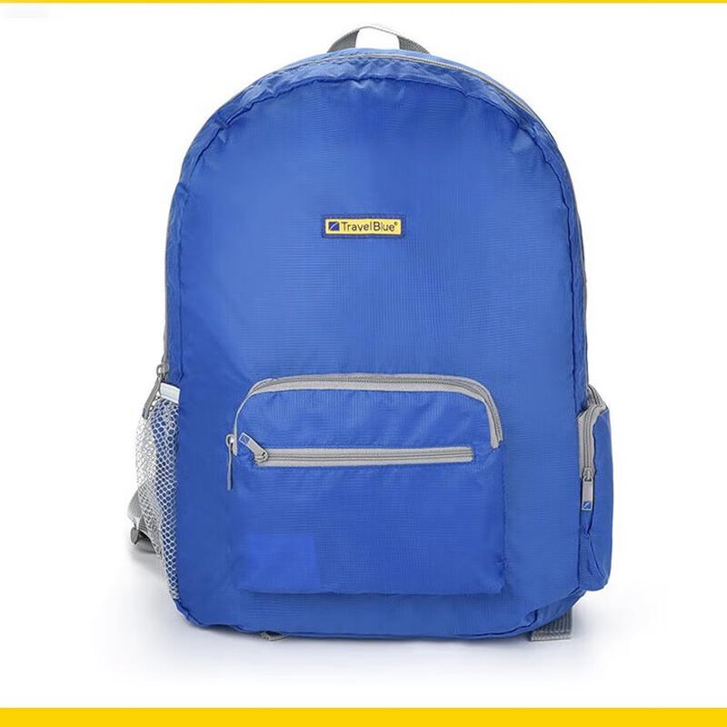 Blue Travel Lightweight Foldable Backpack One Size