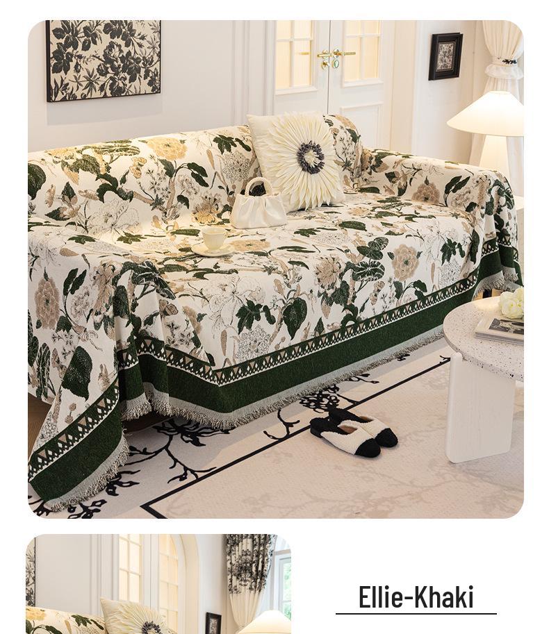 Chenille Anti-Scratch Sofa Cover Blanket - Universal, Dustproof, All-Season Protection