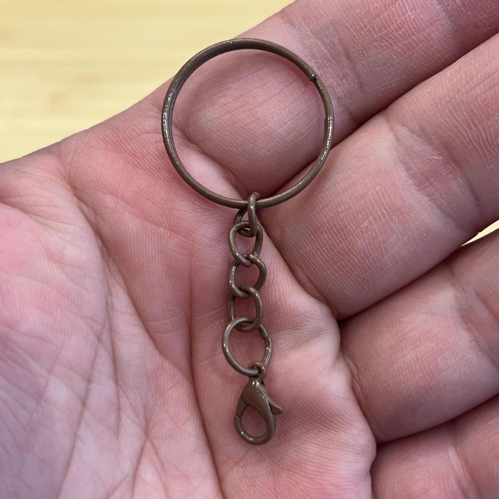 DIY Hand-Painted Doll Keychains Set with Lobster Clasp Rings