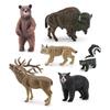 Simulation Luchs Hirsch Braunbär Pferd Kuh Eichhörnchen Wildtier Modell Ornament Für Naturdekor Sammler
