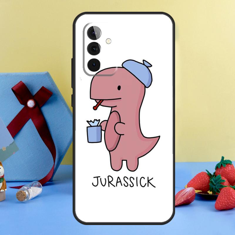 Fun Dinosaur Pattern Dino Case For Samsung Galaxy A26 A16 A36 A56 A15 A35 A55 A14 A34 A54 A12 A32 A52 A13 A33 A53 A17