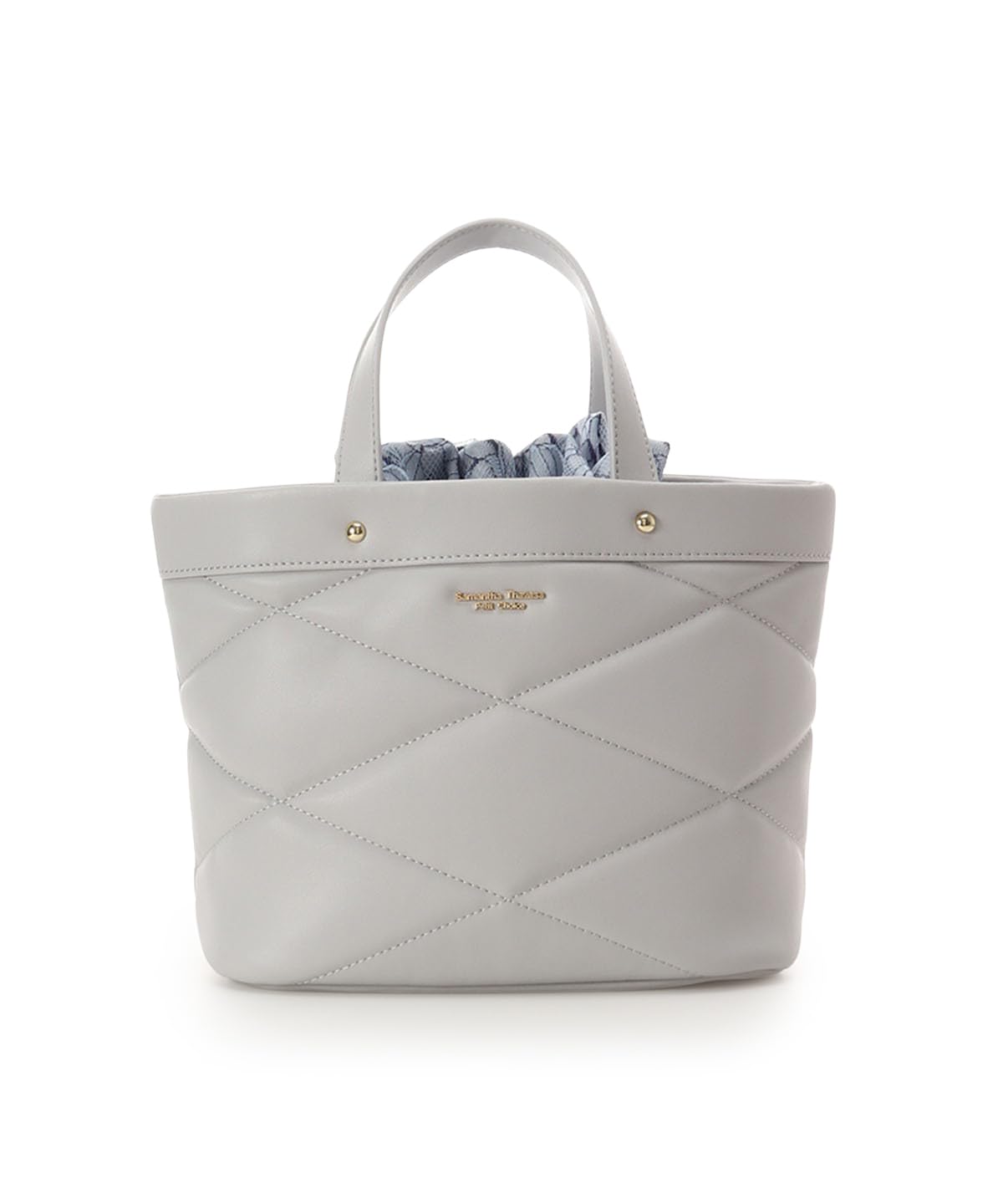 

Мини-сумка на кулиске Samantha Thavasa Petit Choice, стеганая синий