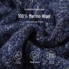 Antonio Men's 100% Merino Wool Turtleneck Sweater