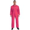 Mens Wear Resistant Turn Down Collar Long Sleeve Button Up Work Coveralls Jumpsuit Uniforms
