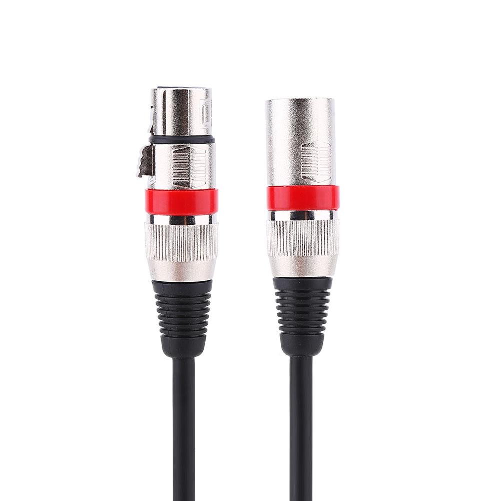 3Pin XLR Cable Male to Female M F Audio Cord Shielded Cable For Microphone Mixer 1M