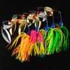 5pcs Bearded Lure 14.5g Composite Rotating Sequin Anti-Snag for Blackfish Fishing Lure