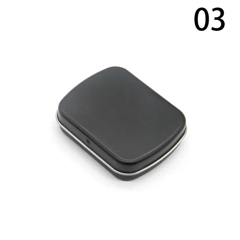 6Pcs Mini Metal Hinged Tin Box with Lid Empty Tins Jewelry Collect Cases Home Organizer Small Storage for Candy