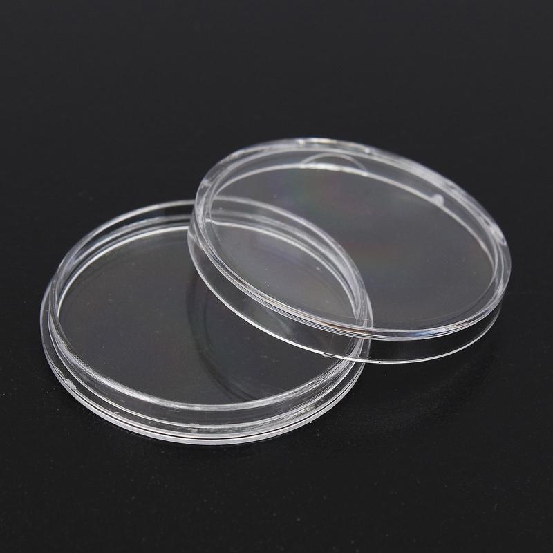 Storage Coin Holder Boxes Case Collection Accessories Transparent 26mm