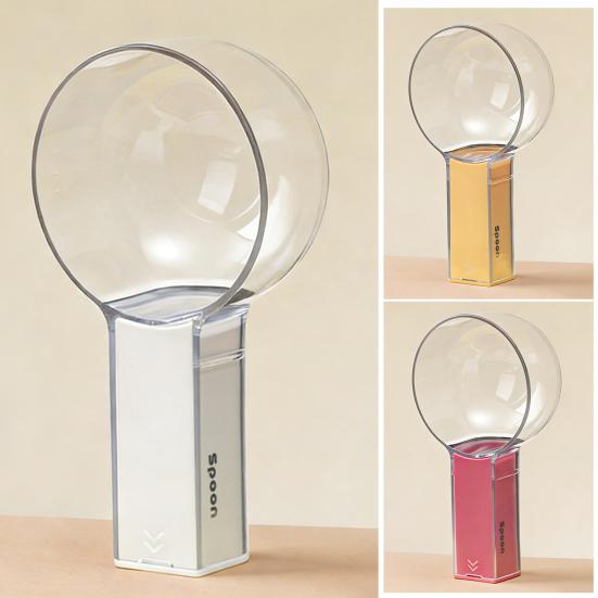 Graduated Spoon with Insect-Proof Storage Box Removable Handle Transparent Measuring Spoon 40ml-160ml Food-Grade Kitchen Tool for Rice Noodles Cooking