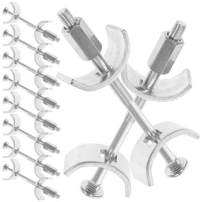 10 Pcs Joint Fastener Benchtop Joiner Jointer Accessories Furniture Accessory Countertop Thread Bolt Galvanized Steel Connector