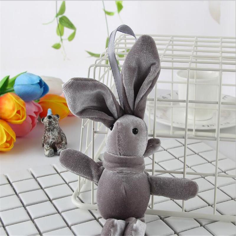1 PZ Bambola di Velluto Coniglio dei Desideri Peluche Imbottito Morbido Ciondolo Coniglietto Regalo di Natale Capodanno Accessorio Bambola 20CM