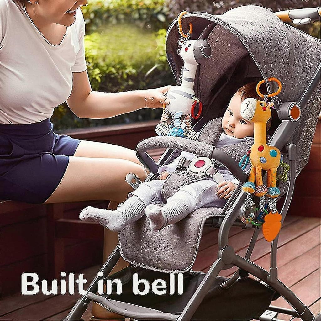 Crinkle Squeaky Toy, Gift Baby Hanging Rattle Toy Stuffed Animal For Stroller (#1)