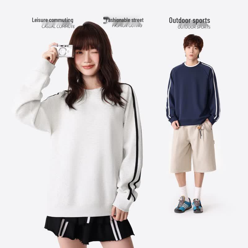GENIOLAMODE Men's American Style Heavyweight Casual Sweatshirt