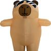 Déguisement Capybara Gonflable - Ensemble Costume Cartoon Rigolo pour Halloween