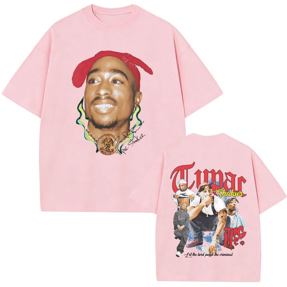 Rapper Tupac 2pac Graphic Tshirt Unisex Women Hip Hop Fashion Vintage T Shirts Casual Oversized T Shirts High Quality Cotton Tops