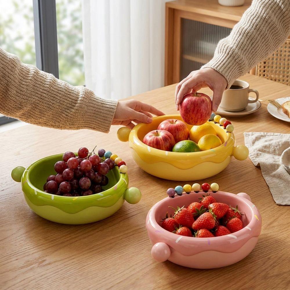 Plastic Fruit Serveerschaal Grote Capaciteit Snack Opbergbakje Woonkamer