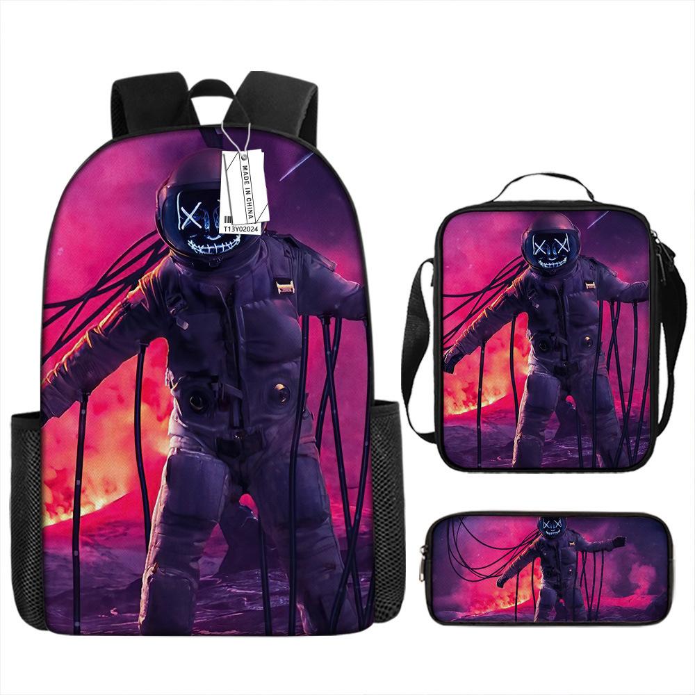 New astronaut schoolbag, boys, primary school students, grades 3 to 6, handsome and lightweight, junior high school students, backpack, large capacity