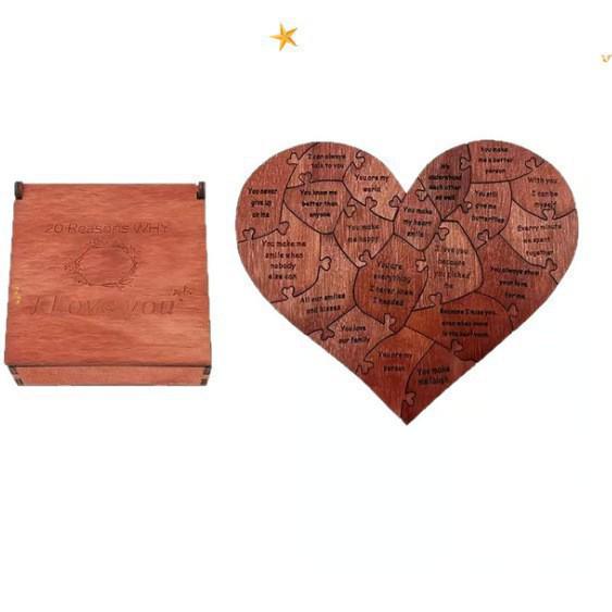 

Reasons I Love You Puzzle - Portable & Perfect Gift