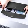 VANRA 1 Piece PU Leather Envelope File Folders A4 Paper Document Filing Envelope Document Organizer Leather Portfolio Folder Holder with Magnetic